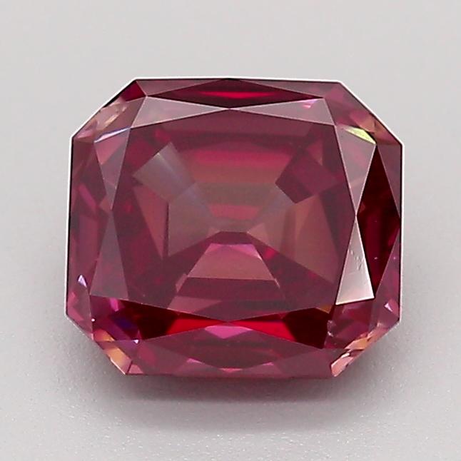 1.38 Ct. Fancy Red Asscher Lab Created Diamond