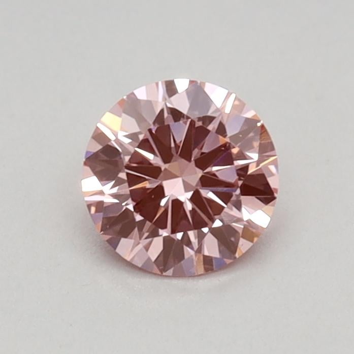 0.35 Ct. Fancy Vivid Pink Round Lab Grown Diamond