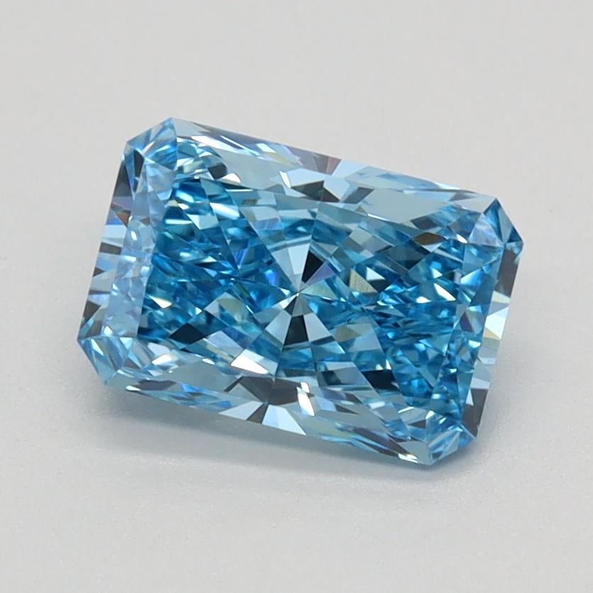 1.07 Ct. Fancy Vivid Blue Radiant Lab Grown Diamond
