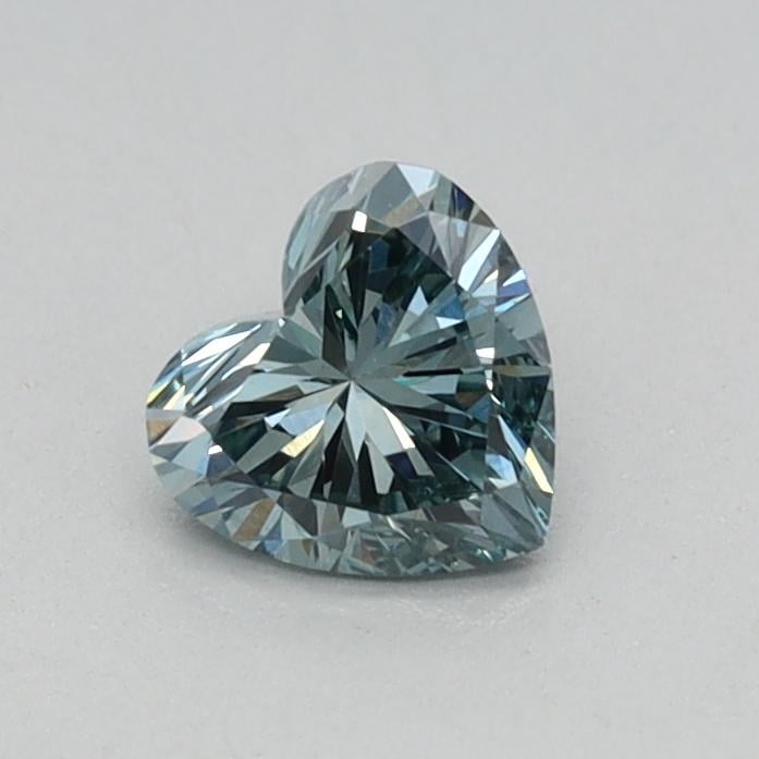0.32 Ct. Fancy Intense Green Heart Lab Grown Diamond