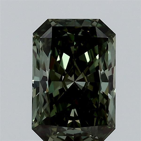 1.01 Ct. Fancy Vivid Green Radiant Lab Grown Diamond