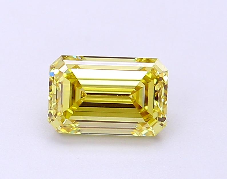 1.08 Ct. Fancy Intense Yellow Emerald Lab Grown Diamond