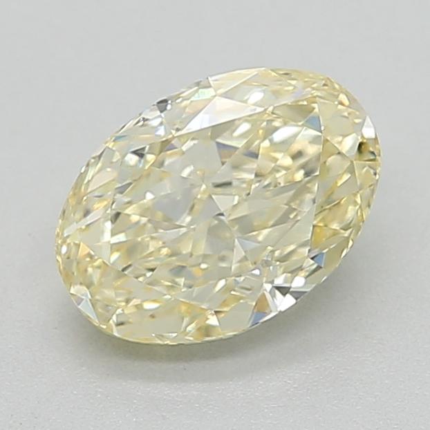 1.08 Ct. Fancy Light  Yellow Oval Lab Grown Diamond