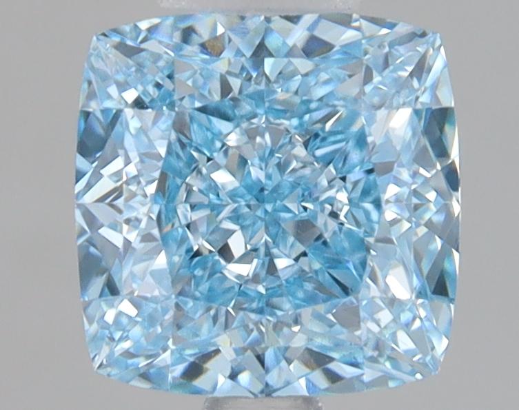 2.08 Ct. Fancy Vivid Blue Cushion Lab Grown Diamond