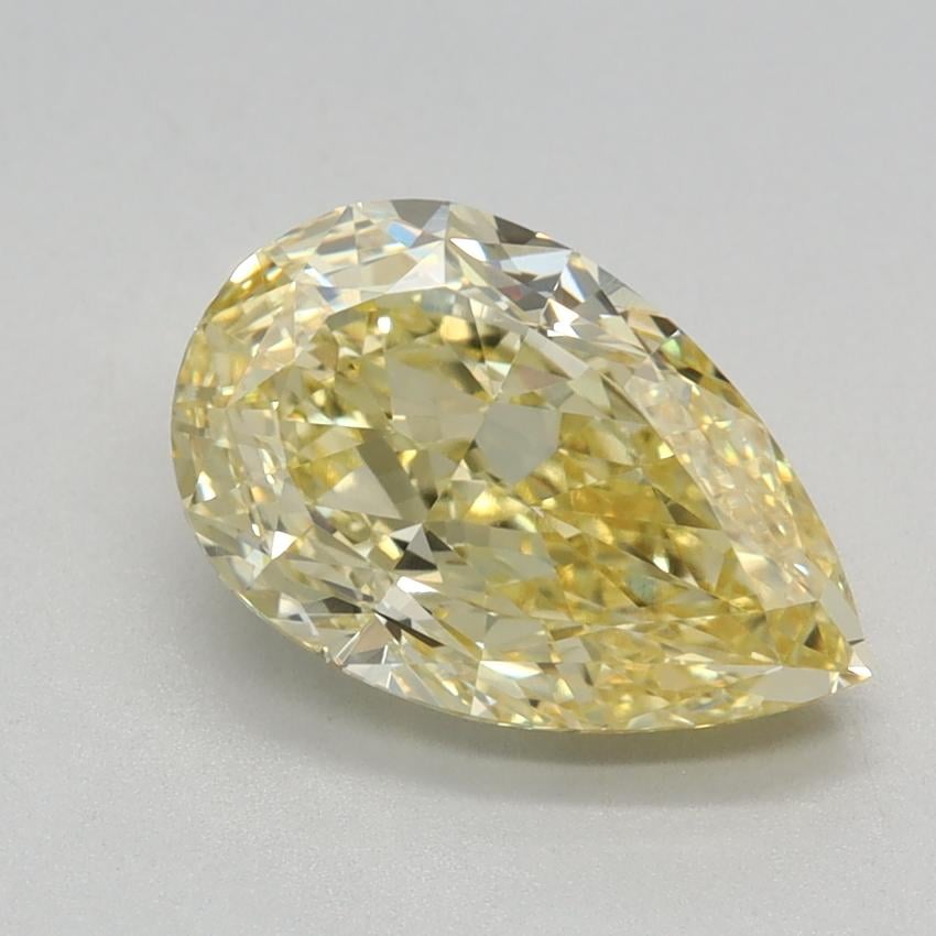 2.06 Ct. Fancy Intense Yellow Pear Lab Grown Diamond