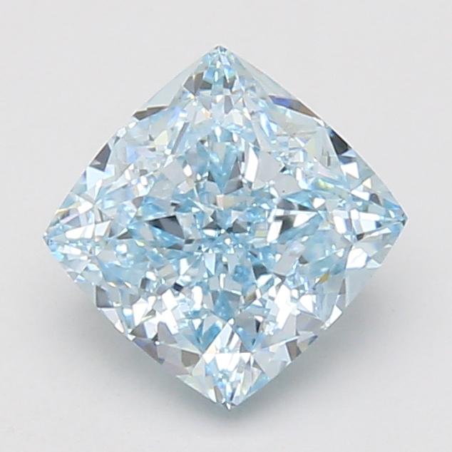 2.12 Ct. Fancy Intense Blue Cushion Lab Grown Diamond
