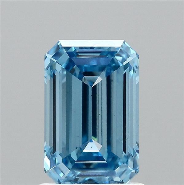 1.50 Ct. Fancy Vivid Blue Emerald Lab Grown Diamond