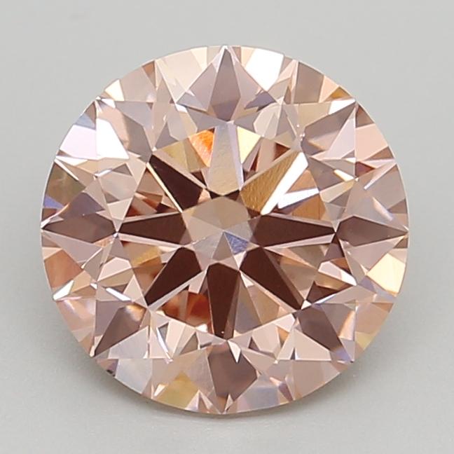 2.50 Ct. Fancy Intense Pink Round Lab Grown Diamond