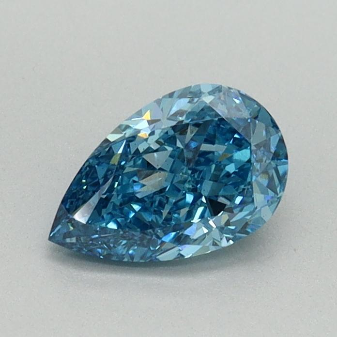 0.62 Ct. Fancy Vivid Blue Pear Lab Grown Diamond