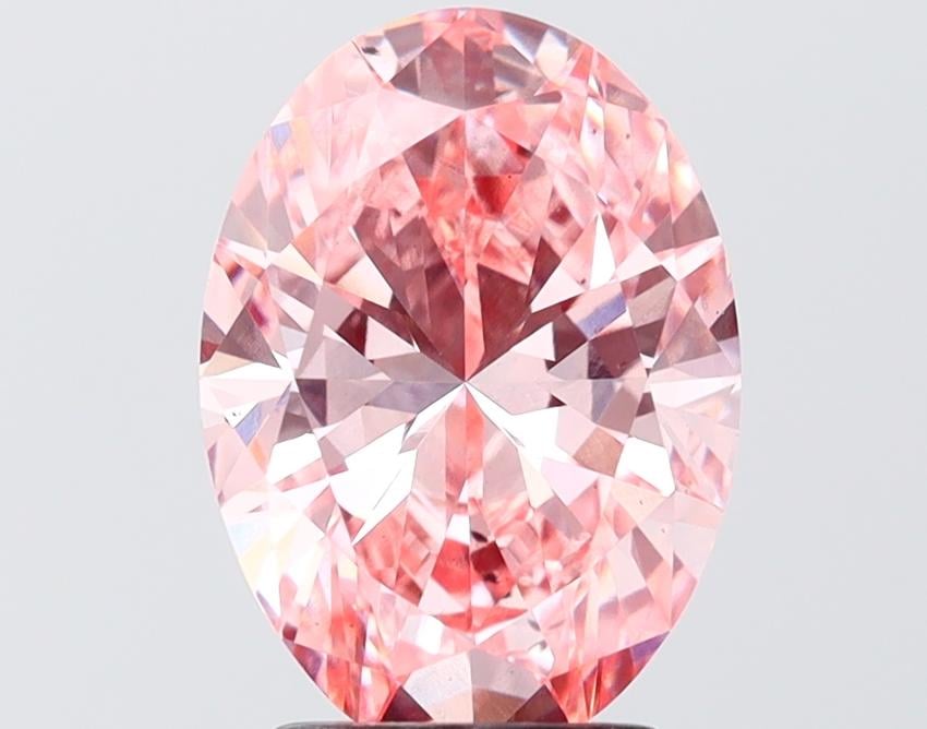 3.00 Ct. Fancy Vivid Pink Pink Oval Lab Grown Diamond