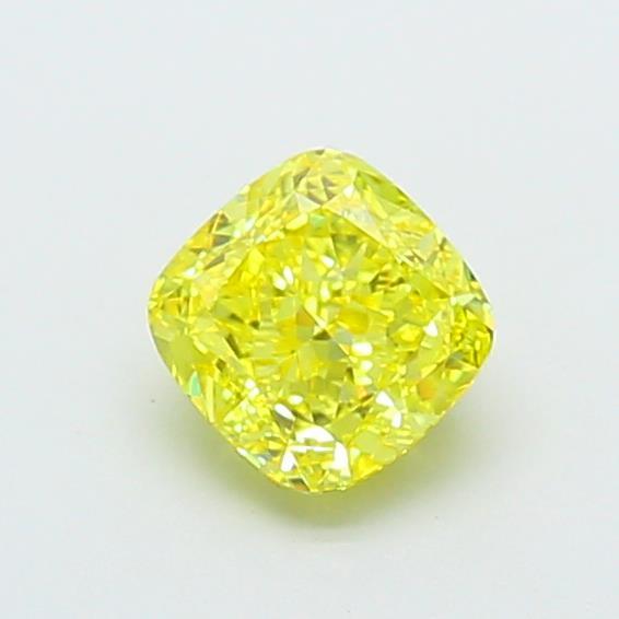 1.10 Ct. Fancy Intense Yellow Cushion Lab Grown Diamond