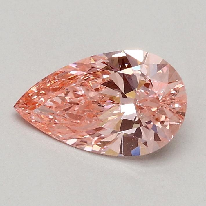 0.50 Ct. Fancy Vivid Pink Pear Lab Grown Diamond