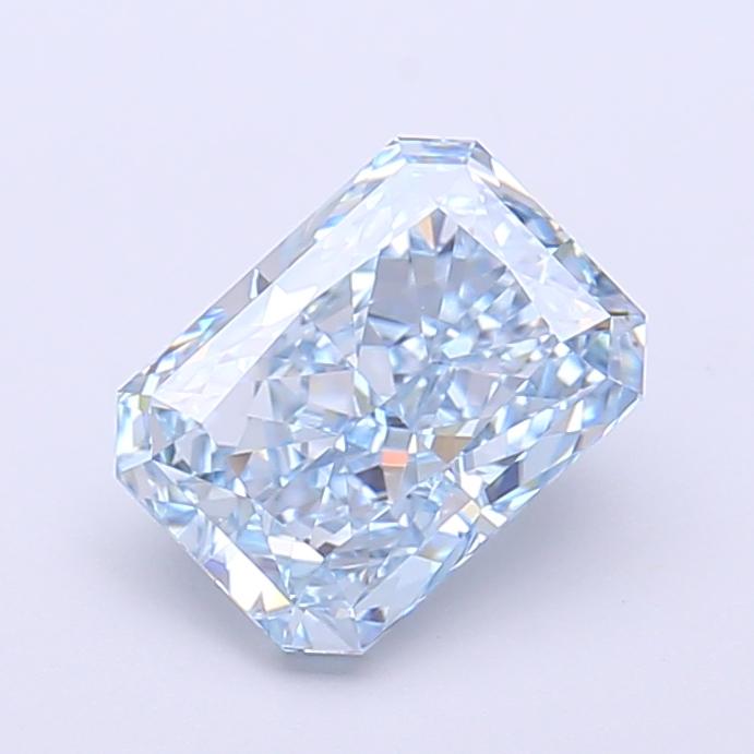 1.72 Ct. Fancy Vivid  Blue Radiant Lab Grown Diamond