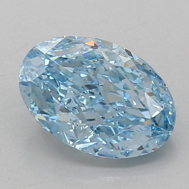 2.01 Ct. Fancy Vivid Blue Oval Lab Grown Diamond