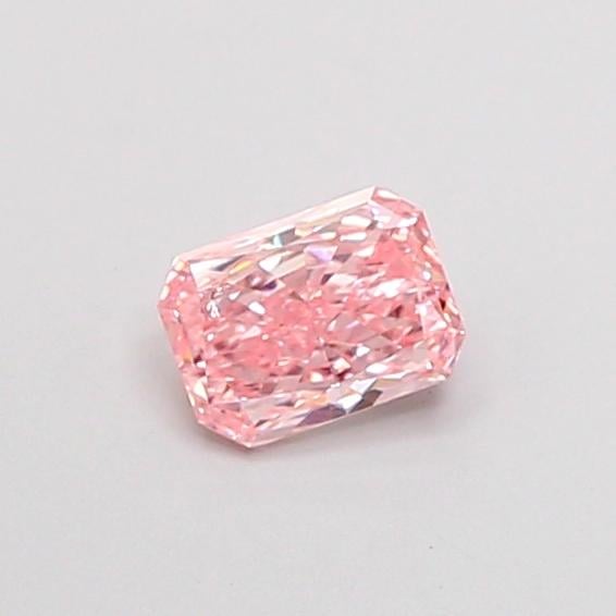 0.49 Ct. Fancy Vivid  Pink Radiant Lab Grown Diamond
