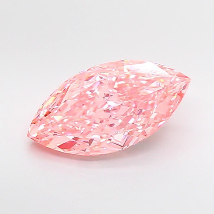 3.80 Ct. Fancy Vivid Pink Marquise Lab Grown Diamond