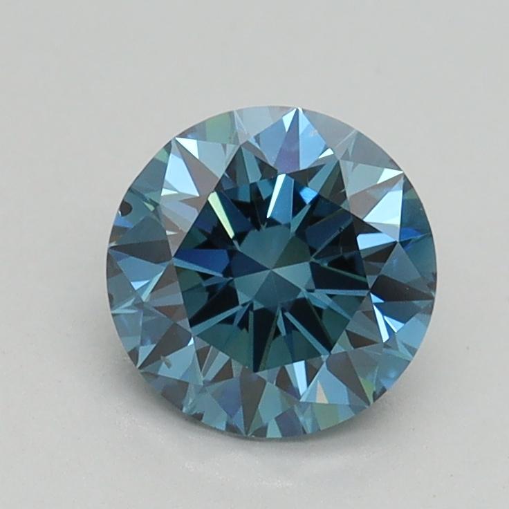 1.01 Ct. Fancy Vivid Blue Round Lab Grown Diamond