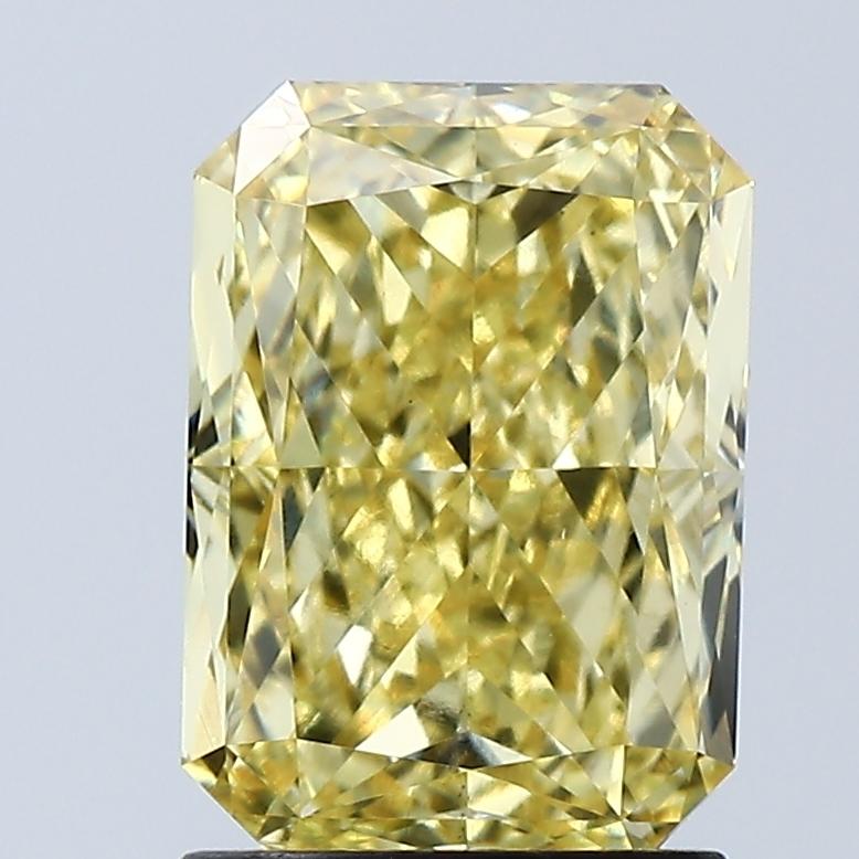 2.02 Ct. Fancy Vivid Yellow Radiant Lab Grown Diamond