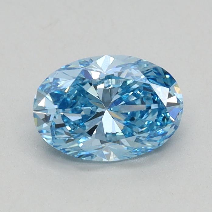 0.48 Ct. Fancy Vivid Blue Oval Lab Grown Diamond