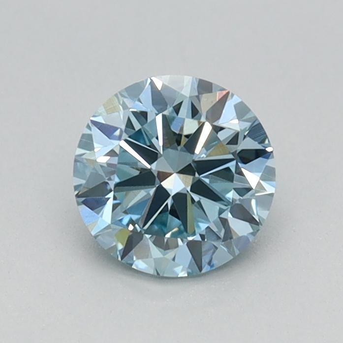 0.46 Ct. Fancy Vivid Blue Round Lab Grown Diamond