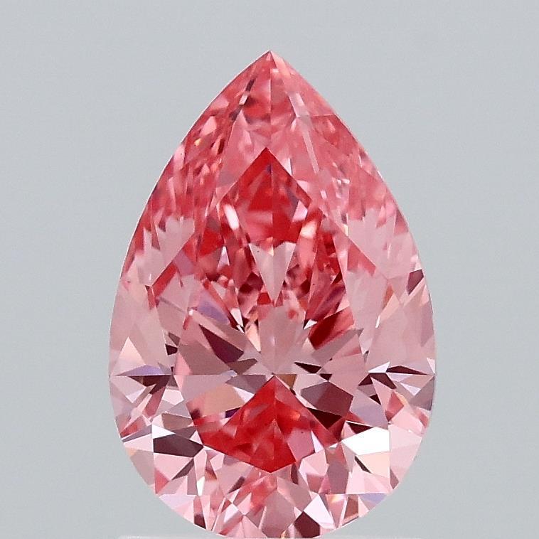 1.50 Ct. Fancy Vivid Pink Pear Lab Grown Diamond