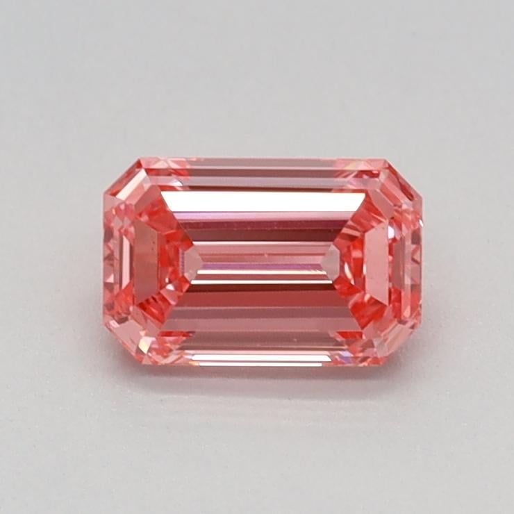 0.52 Ct. Fancy Vivid  Pink Emerald Lab Grown Diamond