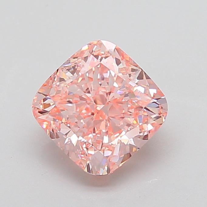 3.83 Ct. Fancy Intense  Pink Cushion Lab Grown Diamond