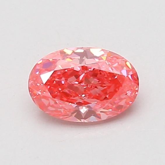 0.67 Ct. Fancy Vivid Pink Oval Lab Grown Diamond