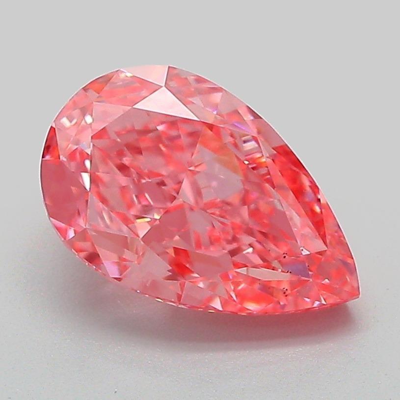 2.20 Ct. Fancy Vivid Pink Pear Lab Grown Diamond