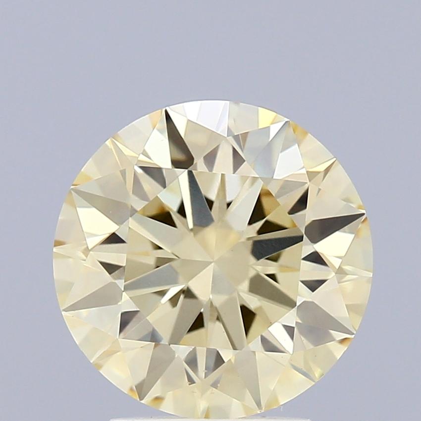 2.27 Ct. Fancy Light Yellow Round Lab Grown Diamond