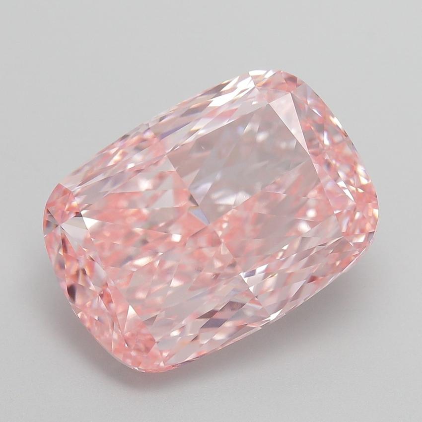 10.02 Ct. Fancy Vivid Pink Cushion Lab Grown Diamond