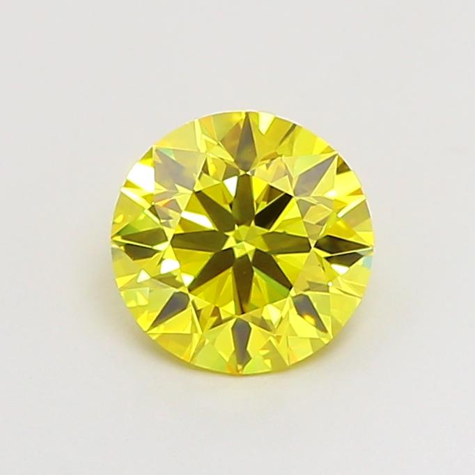 1.18 Ct. Fancy Vivid  Yellow Round Lab Grown Diamond