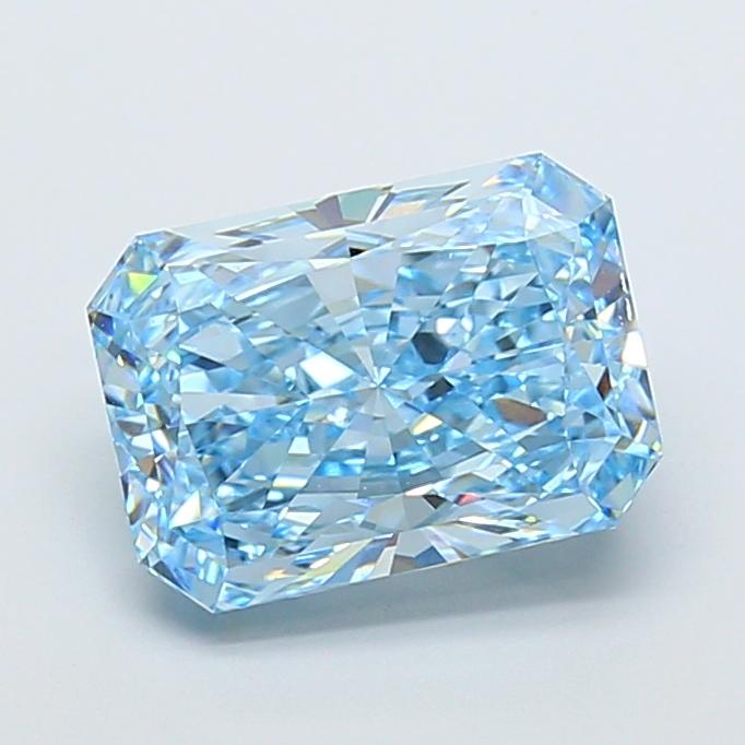 5.60 Ct. Fancy Vivid Blue Radiant Lab Grown Diamond