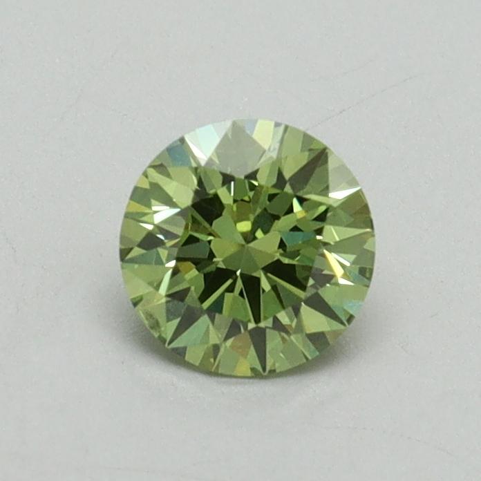 0.50 Ct. Fancy Vivid Green Round Lab Grown Diamond