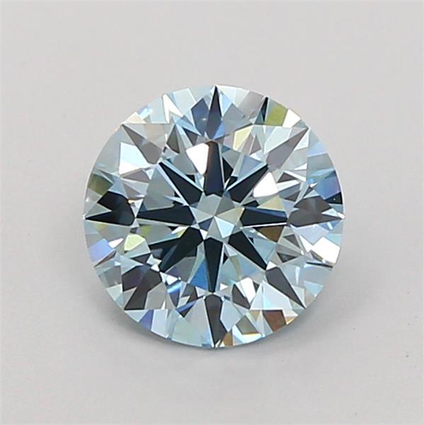 1.31 Ct. Fancy Vivid  Blue Round Lab Grown Diamond