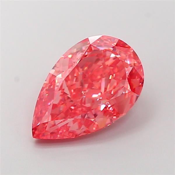 4.06 Ct. Fancy Vivid  Pink Pear Lab Grown Diamond