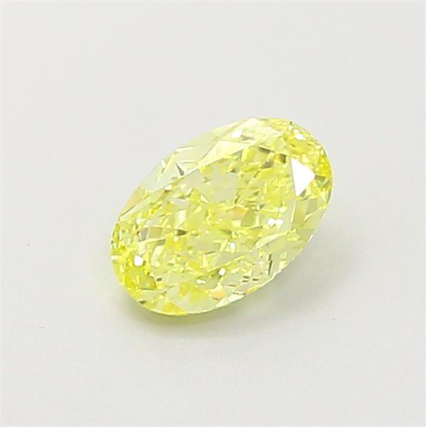 0.51 Ct. Fancy Intense  Yellow Oval Lab Grown Diamond