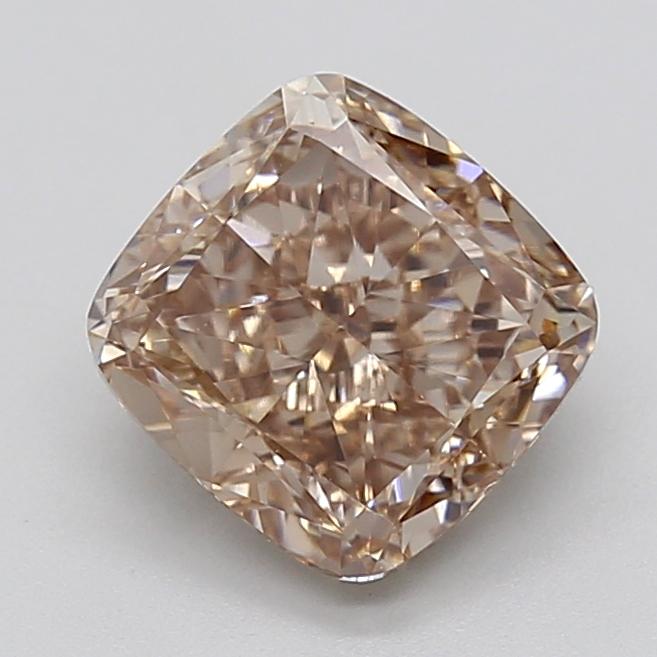 3.08 Ct. Light  Brown Cushion Lab Grown Diamond