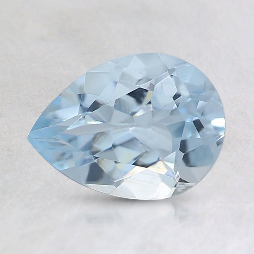 8x6mm Fine Pear Aquamarine