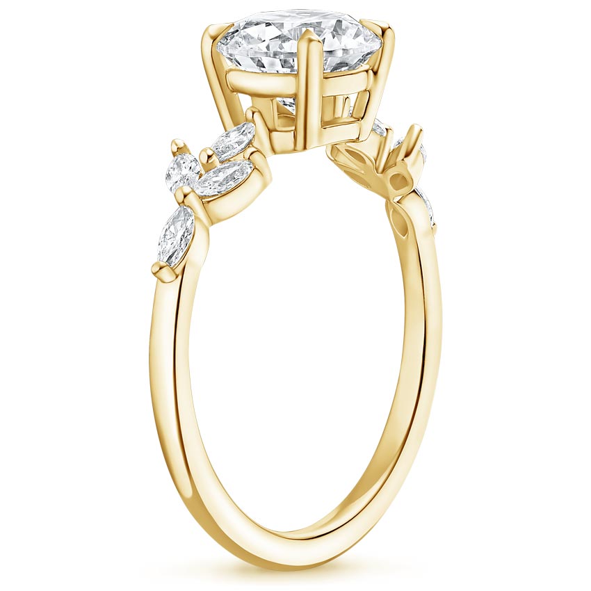 18K Yellow Gold Zelie Diamond Ring (1/4 ct. tw.), large side view