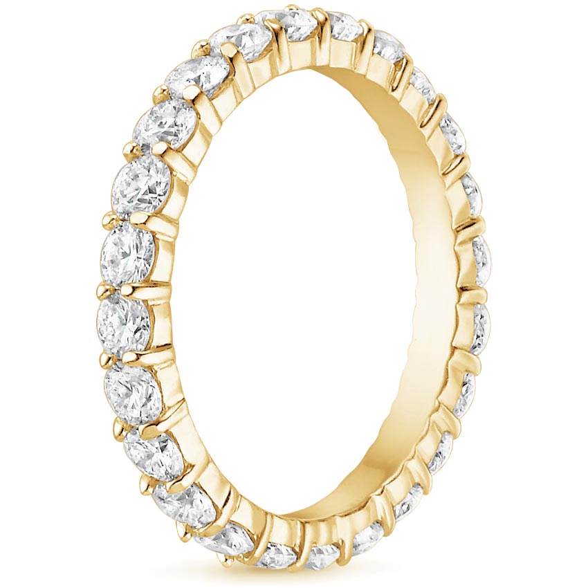 18K Yellow Gold Diamond Eternity Ring (1 1/3 ct. tw.), large side view