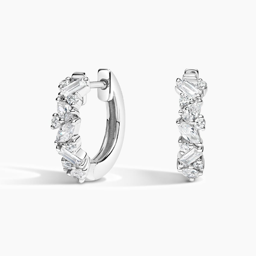 Sims 4 — Marquise Diamond Hoop Earrings by @GiuliettaSims — * 12 swatches *  Base game compatible, feminine style choice. #featur… | Earrings, Sims 4  piercings, Sims