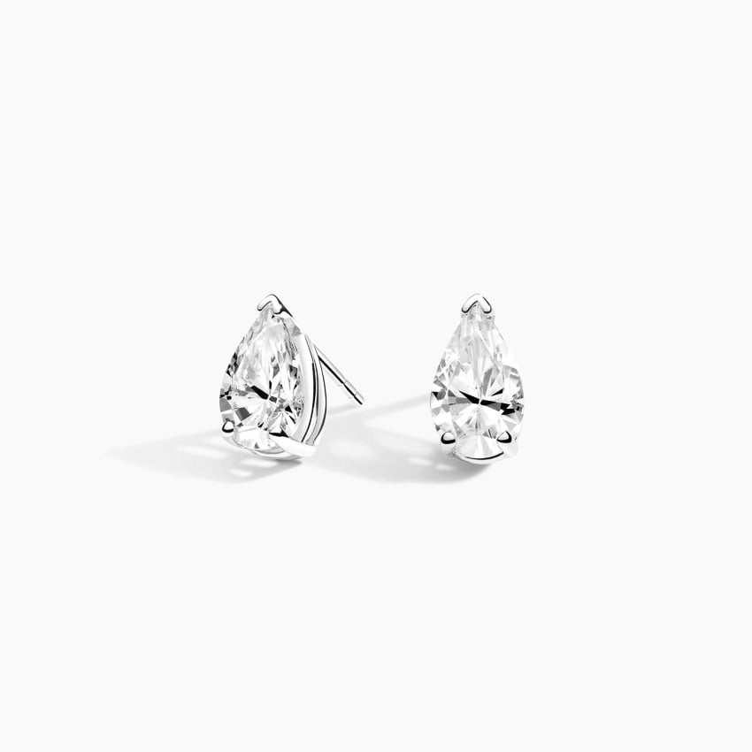 Men's 1 CT. T.W. Certified Cushion-Shaped Lab-Created Multi-Diamond Stud  Earrings in 14K White Gold (F/SI2)