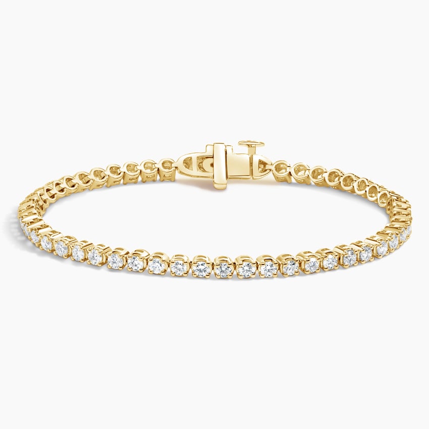 18K Yellow Gold 6.5 in. Diamond Tennis Bracelet (3 ct. tw.)
