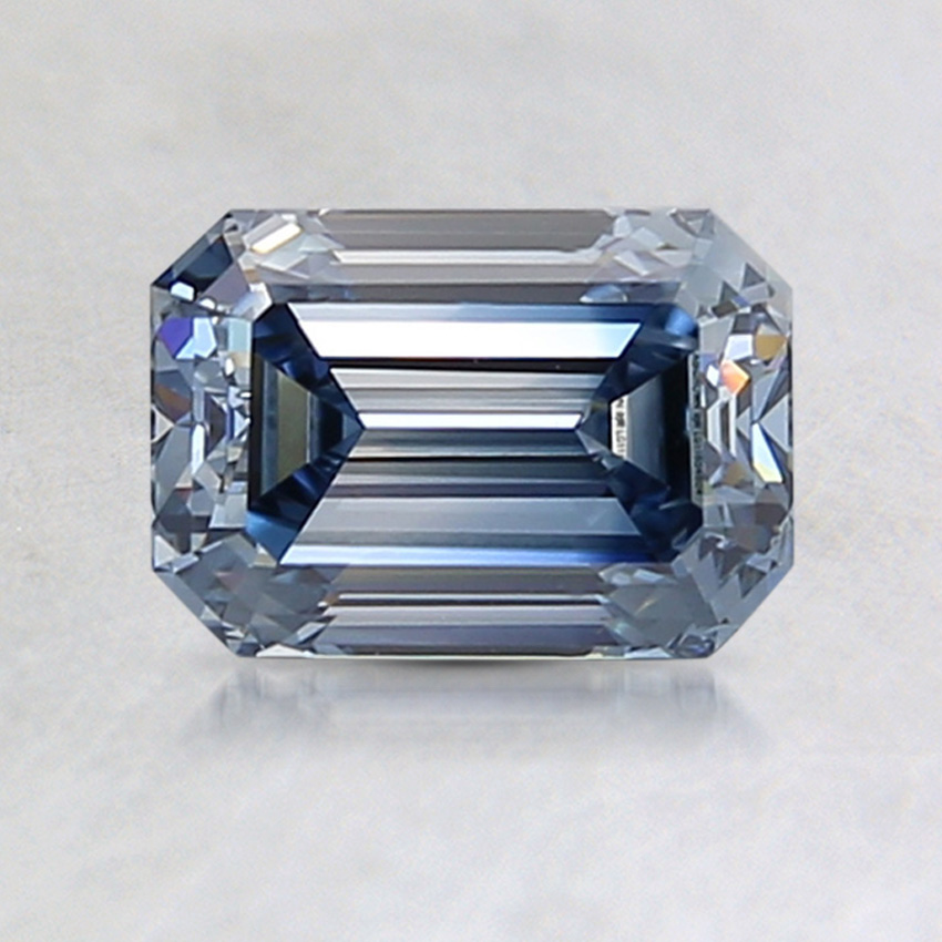 1.21 Ct. Fancy Blue Emerald Lab Created Diamond