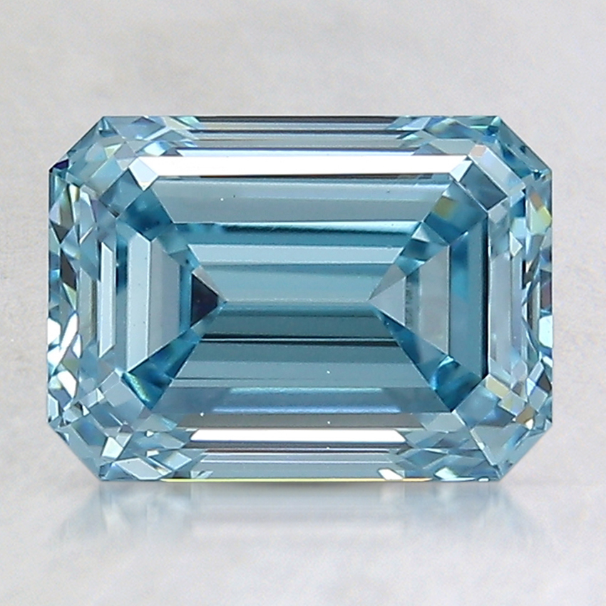 2.05 Ct. Fancy Vivid Blue Emerald Lab Created Diamond
