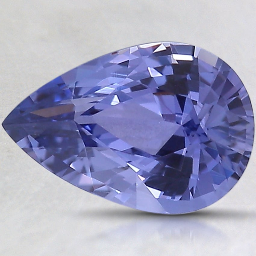 10.2x6.9mm Unheated Violet Pear Sapphire