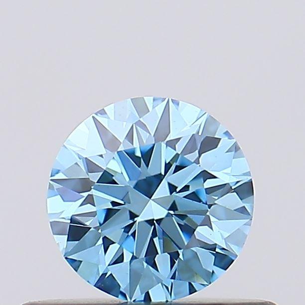 0.34 Ct. Fancy Vivid Blue Round Lab Grown Diamond