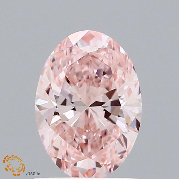 1.01 Ct. Fancy Vivid Pink Oval Lab Grown Diamond