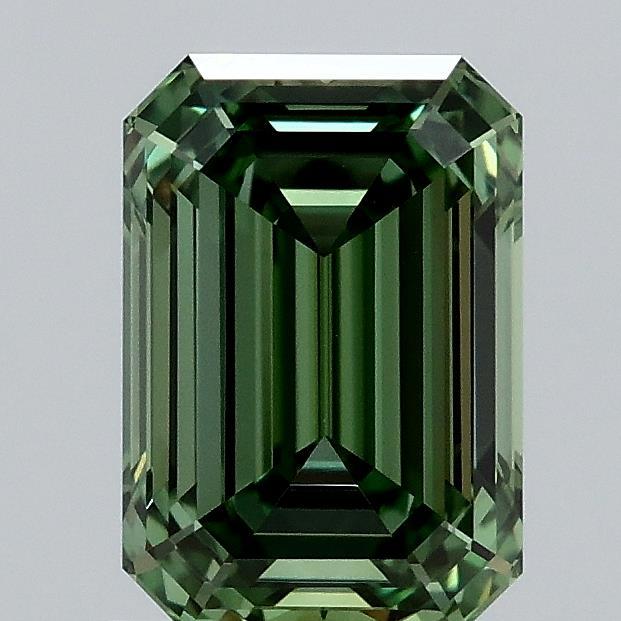 1.57 Ct. Fancy Vivid Green Emerald Lab Grown Diamond